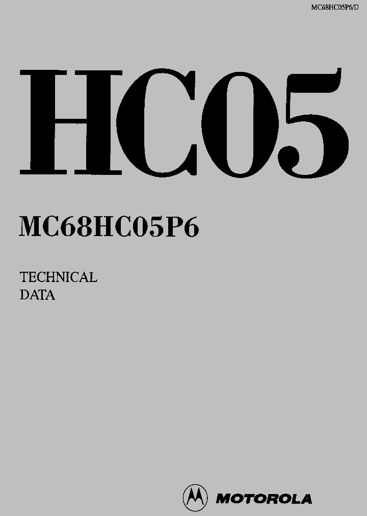 MC68HC05P6_8317327.PDF Datasheet