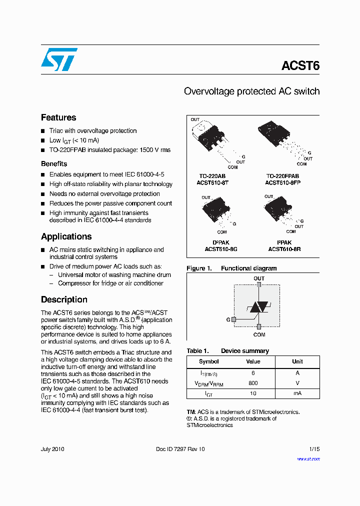 ACST610-8FP_8318066.PDF Datasheet