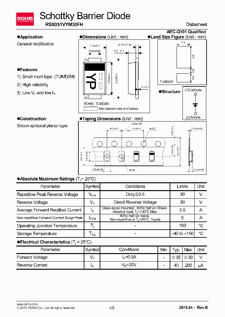 RSX051VYM30FH_8319183.PDF Datasheet