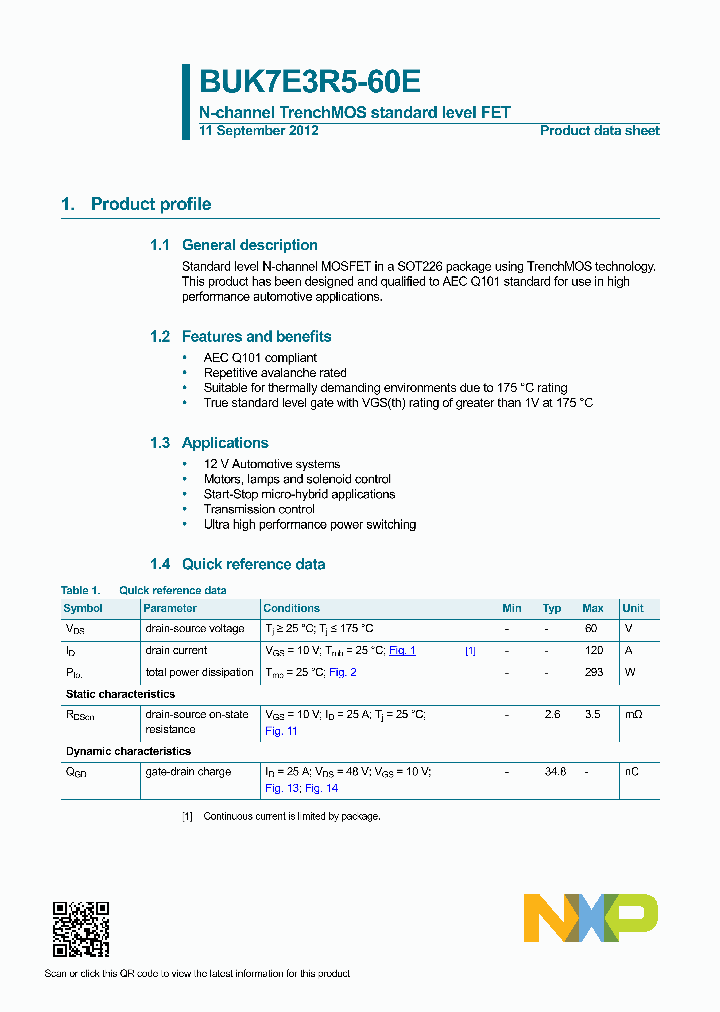 BUK7E3R5-60E_8321432.PDF Datasheet