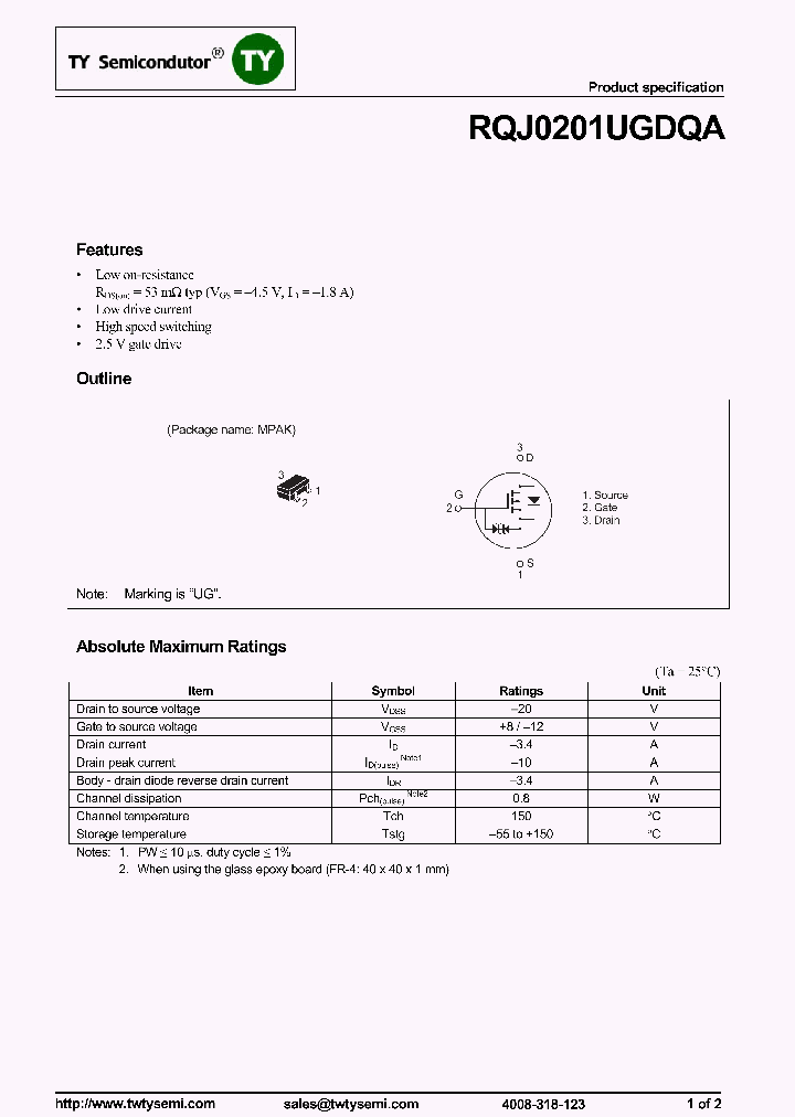 RQJ0201UGDQA_8322507.PDF Datasheet