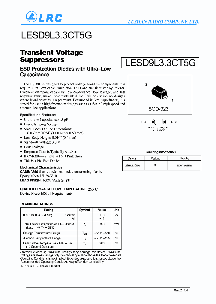 LESD9L33CT5G_8325311.PDF Datasheet