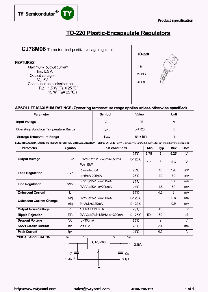 CJ78M06-TO220_8327233.PDF Datasheet