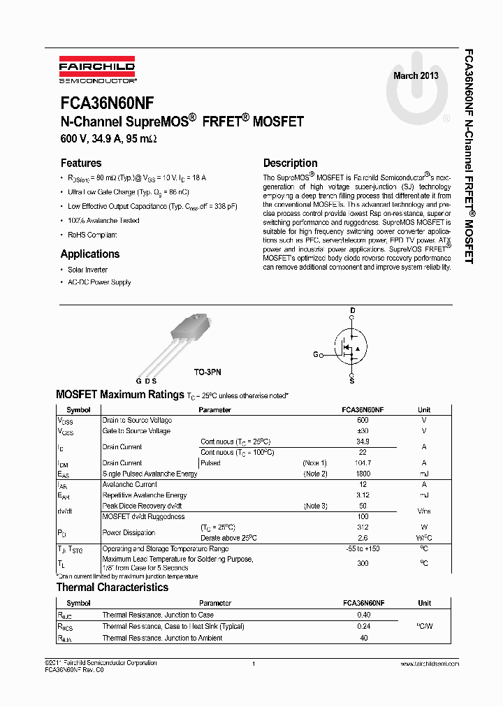 FCA36N60NF_8328013.PDF Datasheet