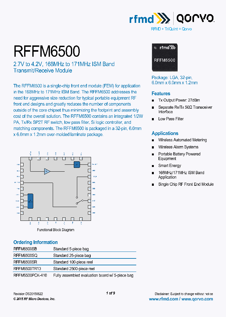 RFFM6500_8328997.PDF Datasheet