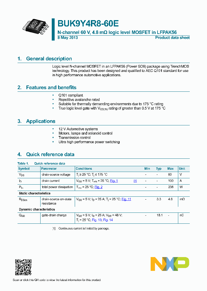 BUK9Y4R8-60E-15_8330262.PDF Datasheet