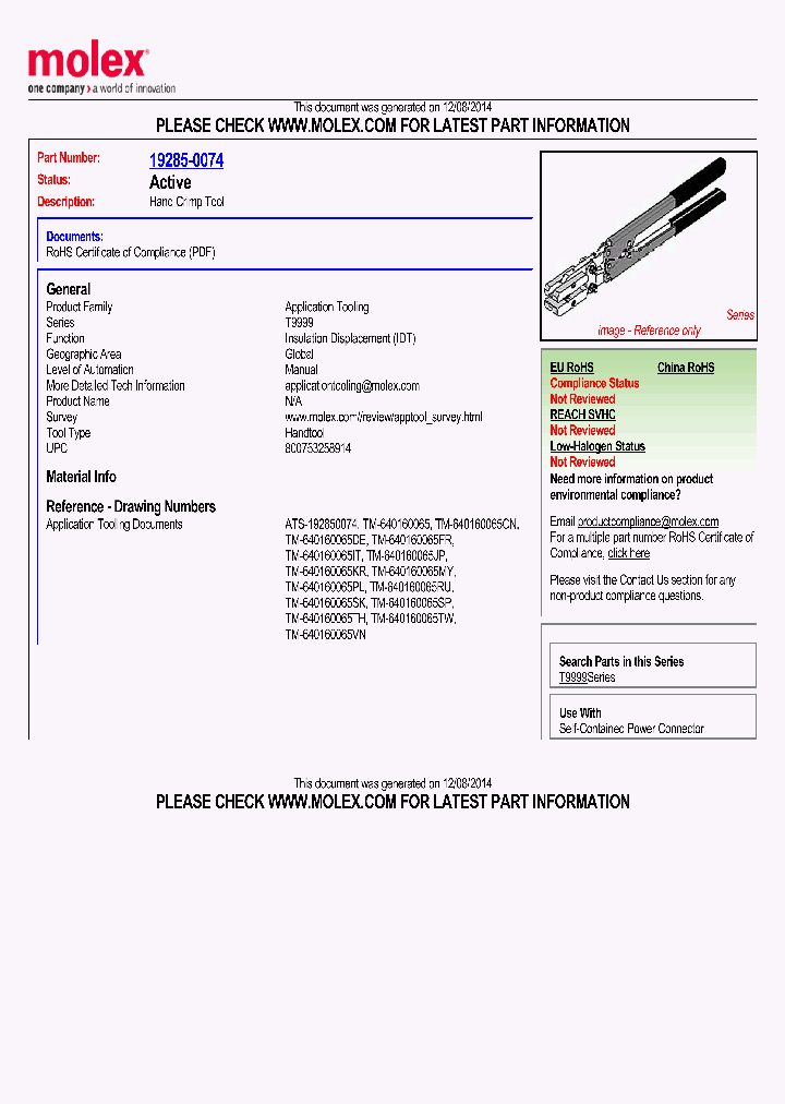 19285-0074_8330439.PDF Datasheet