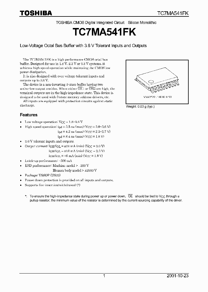 TC7MA541FK_8330901.PDF Datasheet