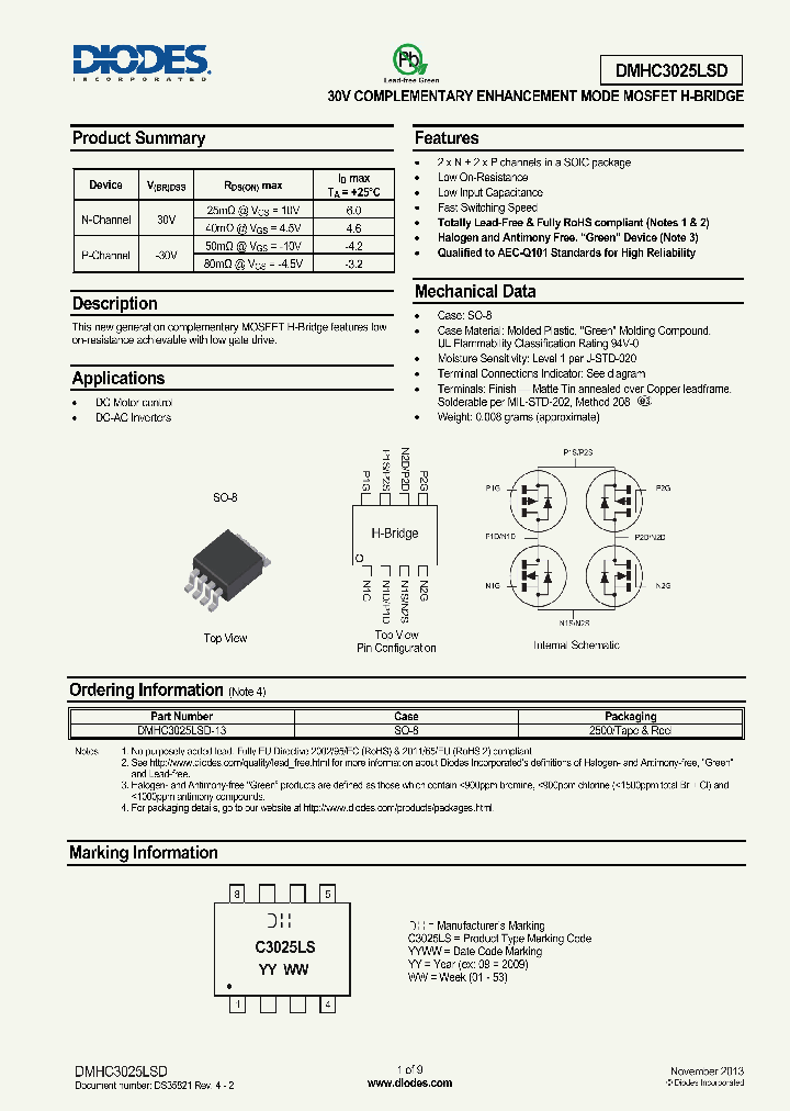 DMHC3025LSD_8332767.PDF Datasheet