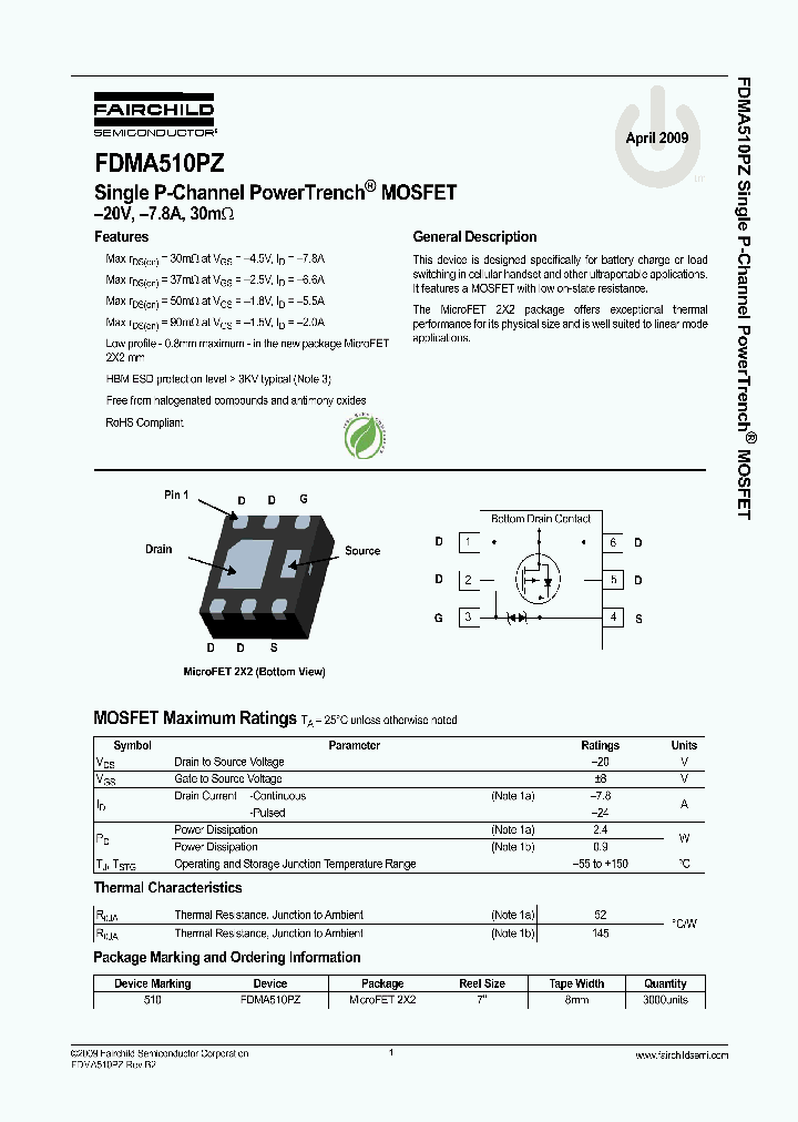 FDMA510PZ_8334703.PDF Datasheet