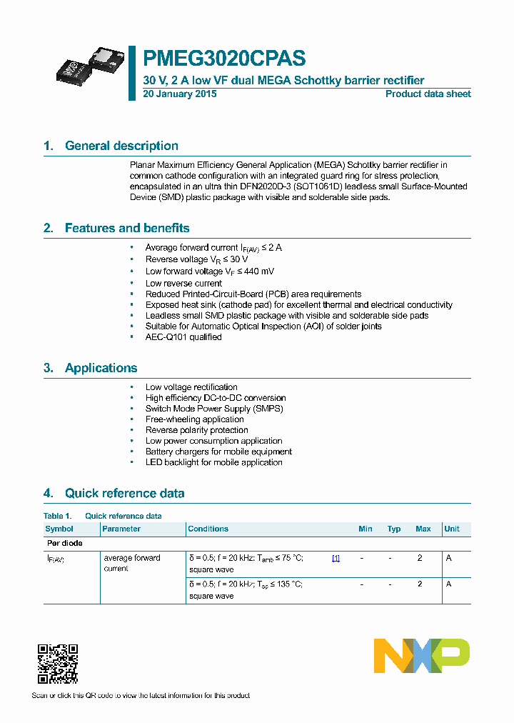 PMEG3020CPAS-15_8337893.PDF Datasheet