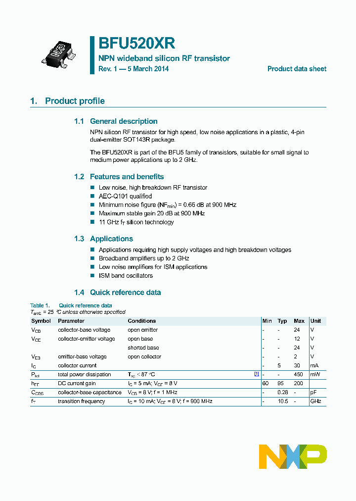 BFU520XR_8337927.PDF Datasheet