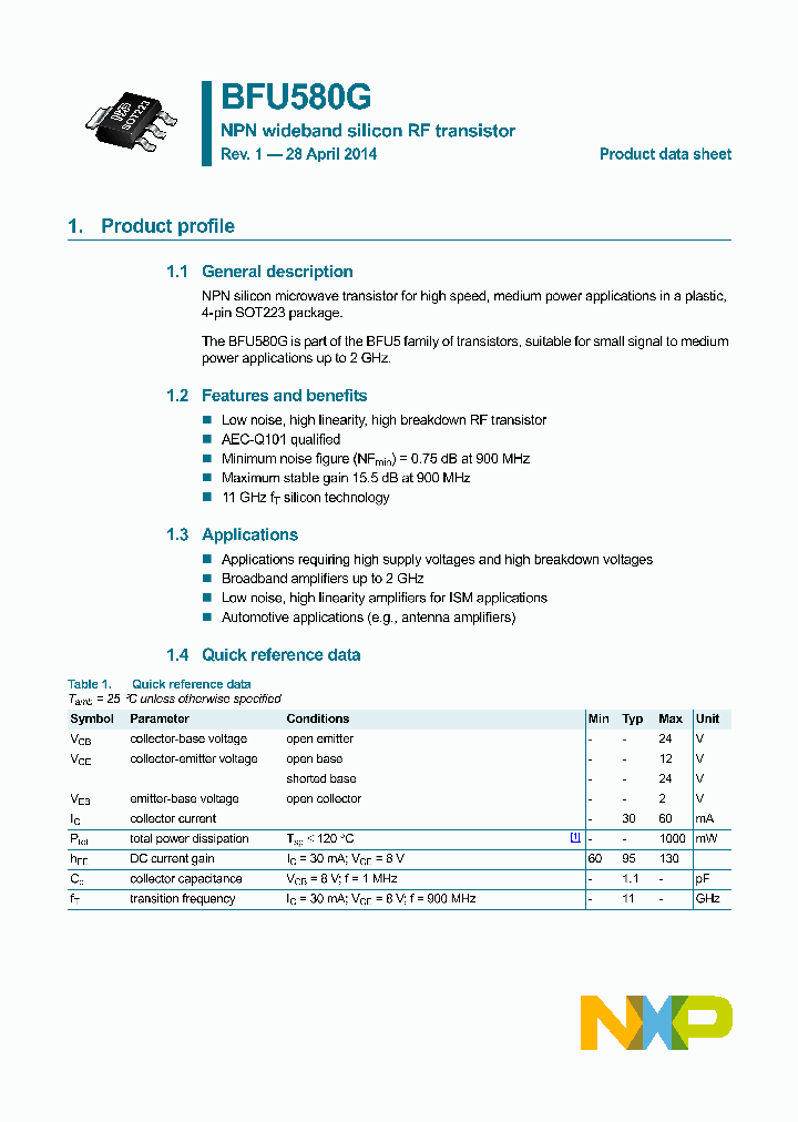 BFU580G_8337940.PDF Datasheet