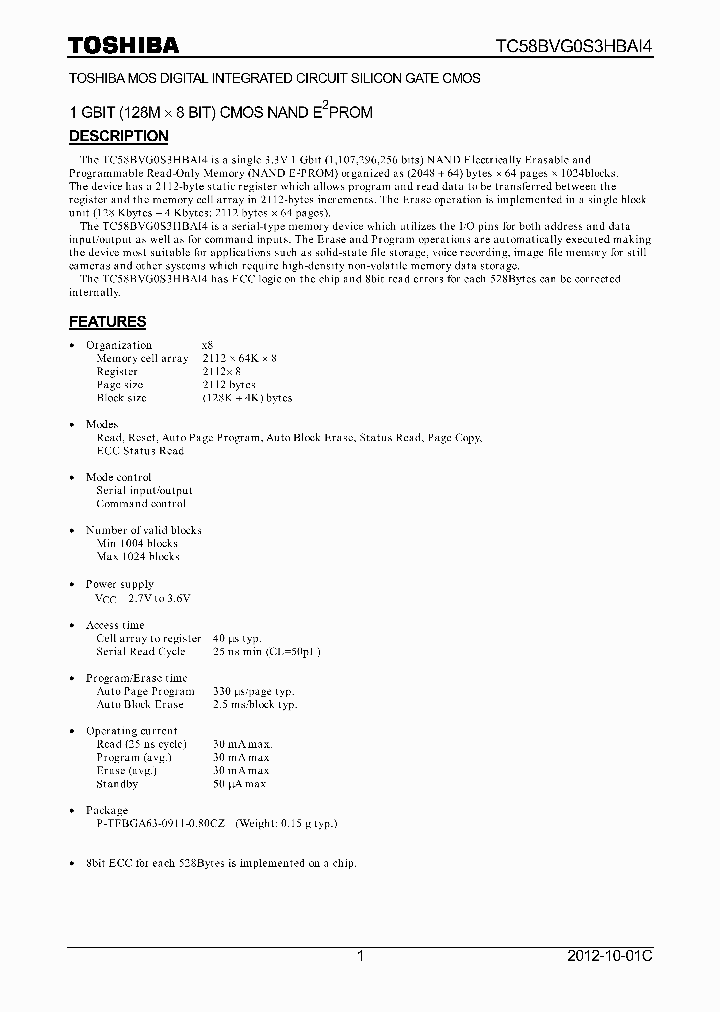TC58BVG0S3HBAI4_8338113.PDF Datasheet