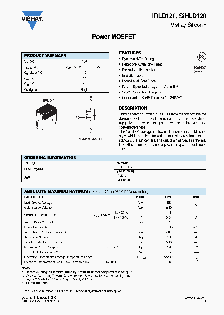 SIHLD120_8339238.PDF Datasheet