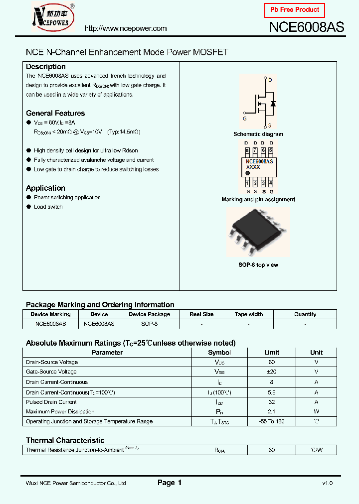 NCE6008AS_8341767.PDF Datasheet