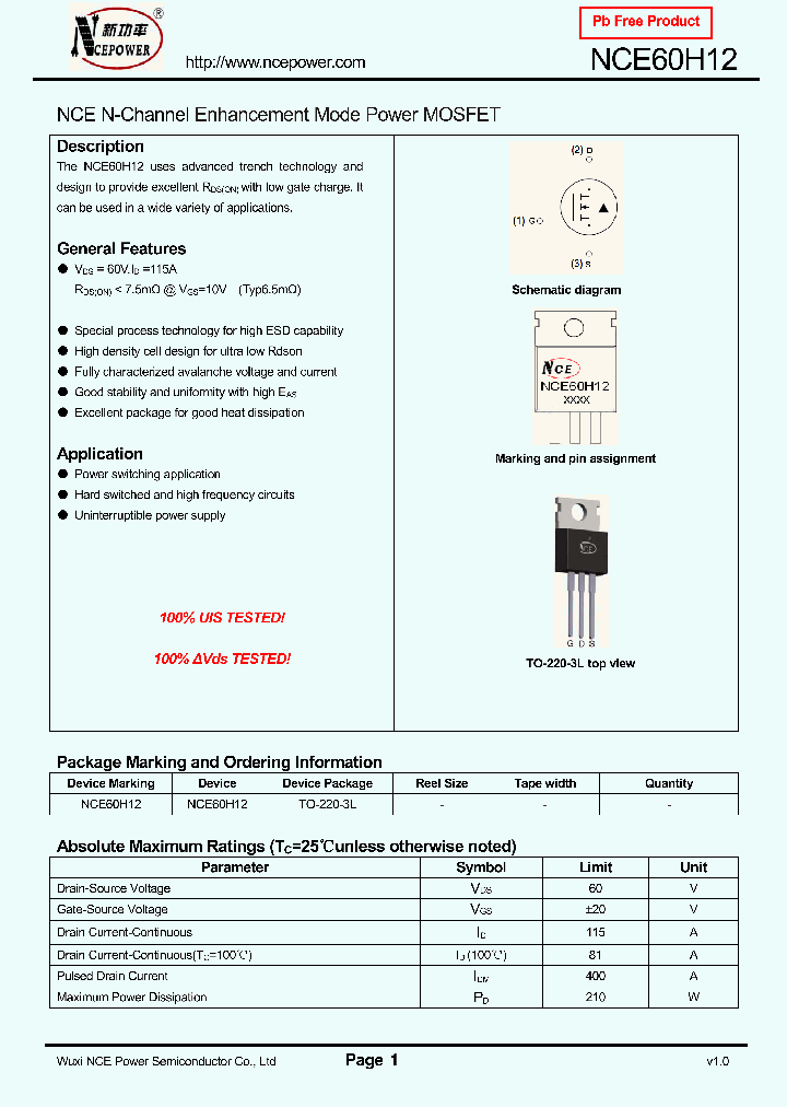 NCE60H12_8341783.PDF Datasheet