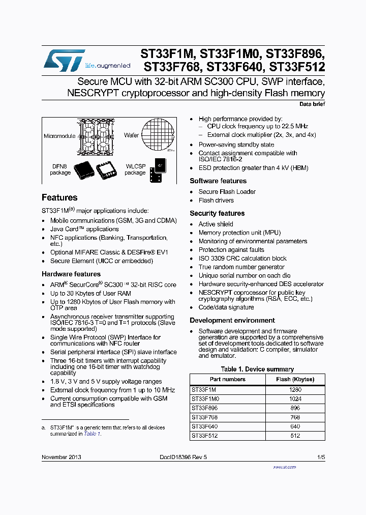 ST33F1M_8342593.PDF Datasheet
