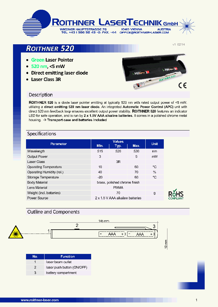 ROITHNER520_8344826.PDF Datasheet