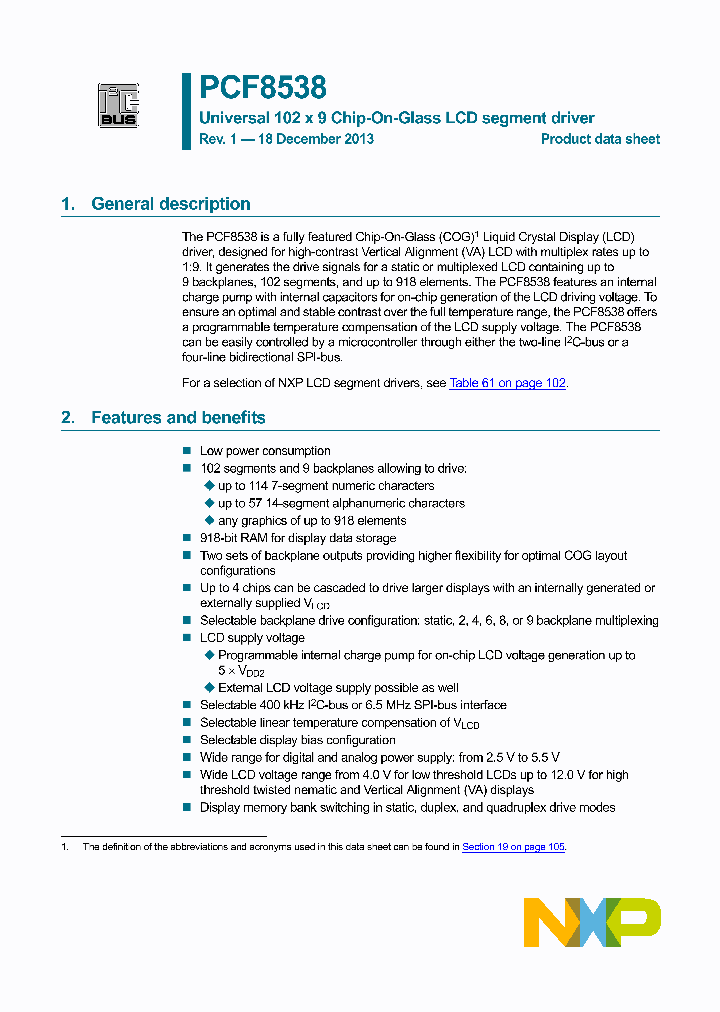 PCF8538UG_8346133.PDF Datasheet