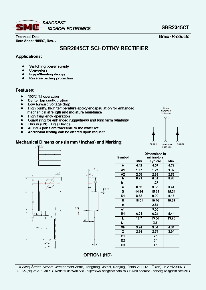 SBR2045CT_8348258.PDF Datasheet