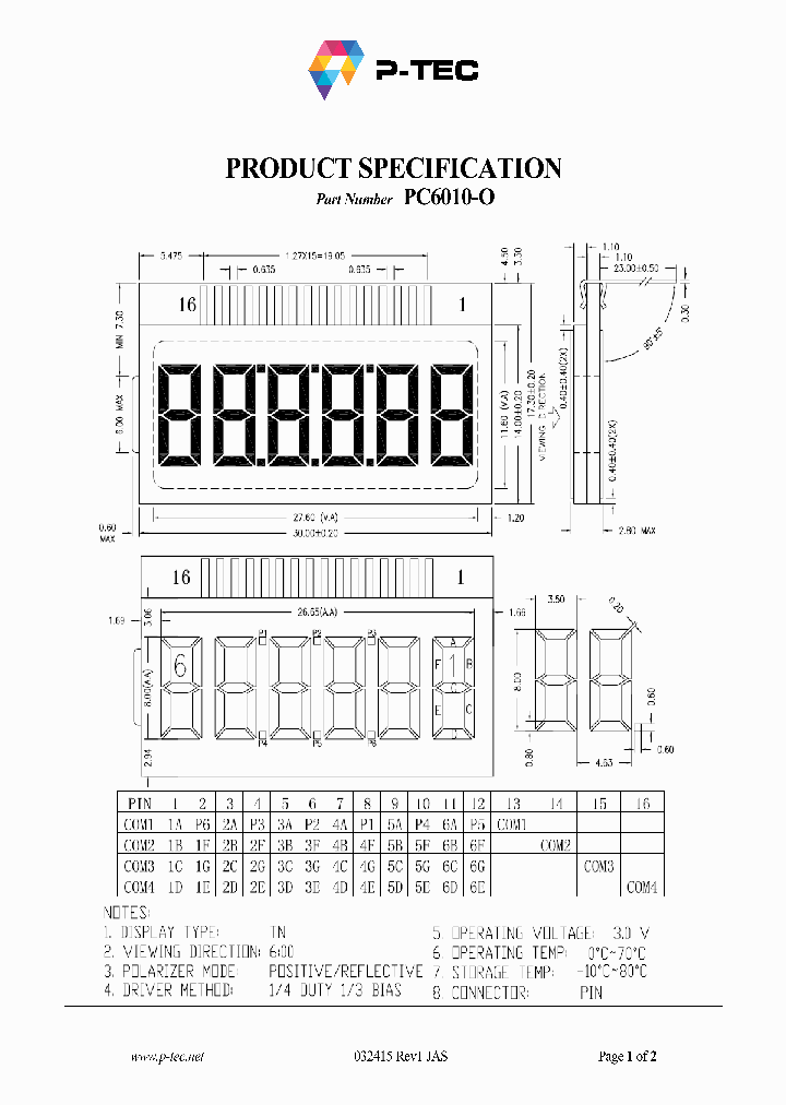 PC6010-O_8352785.PDF Datasheet