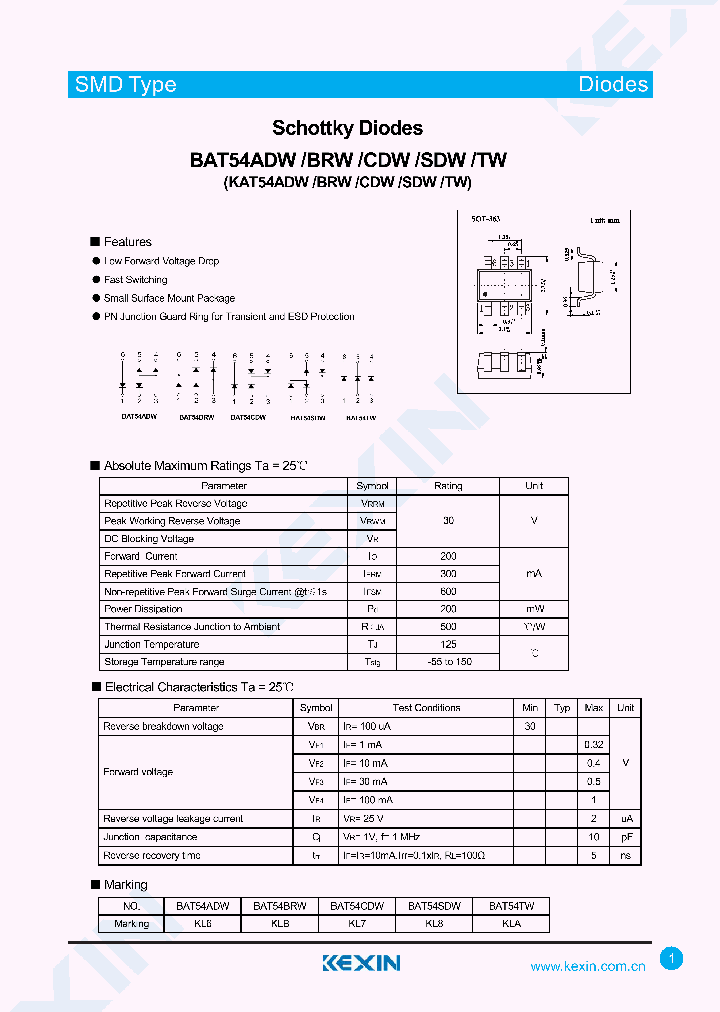 BAT54ADW_8355376.PDF Datasheet