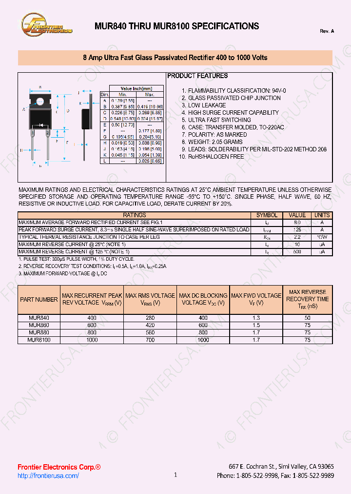 MUR8100_8357122.PDF Datasheet