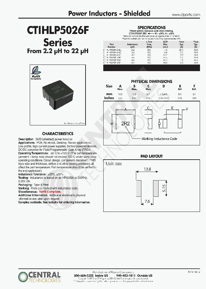 CTIHLP5026F_8360242.PDF Datasheet