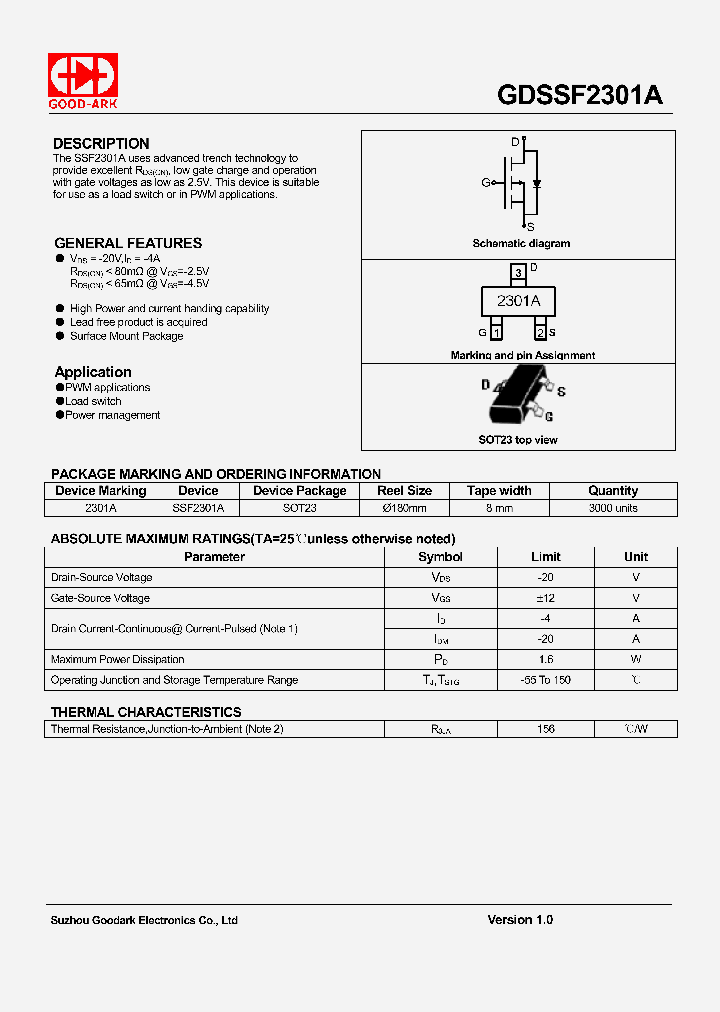 GDSSF2301A-15_8361339.PDF Datasheet