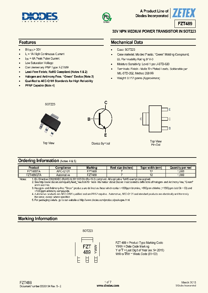 FZT489-15_8366966.PDF Datasheet