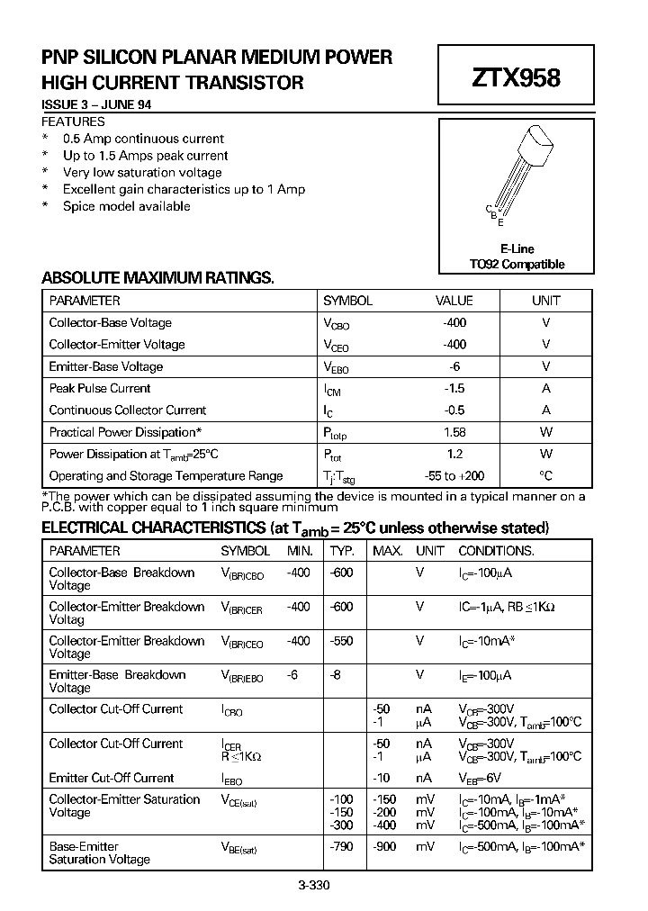 ZTX958_8368991.PDF Datasheet