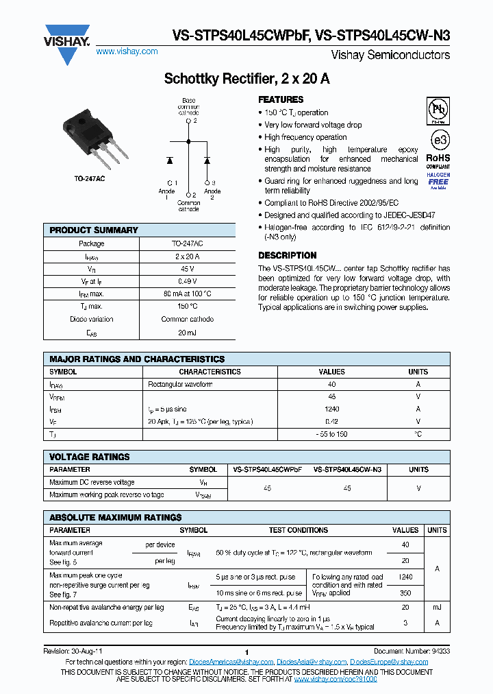 VS-STPS40L45CW-N3_8373479.PDF Datasheet