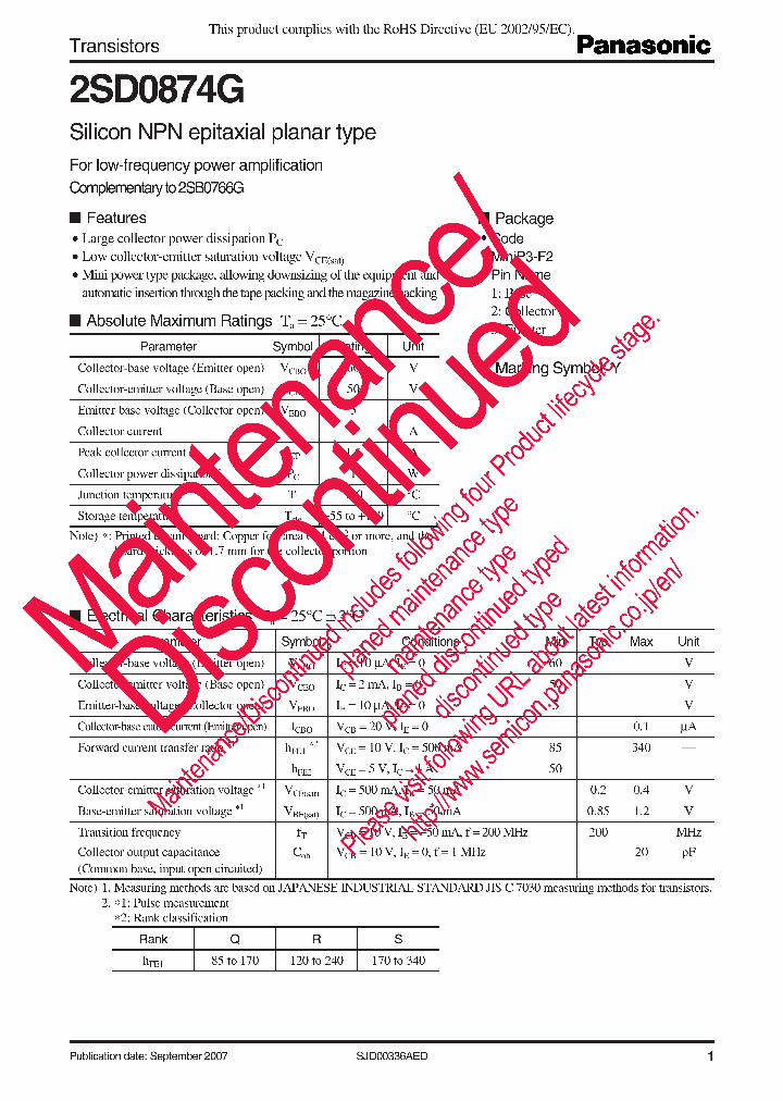 2SD0874G_8378716.PDF Datasheet