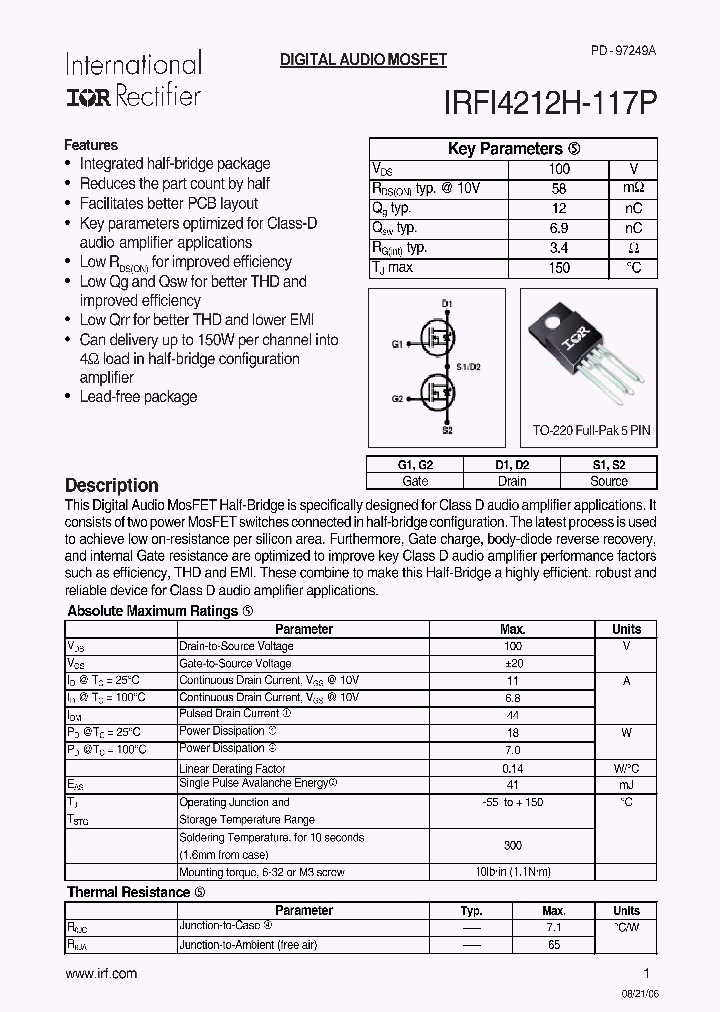 IRFI4212H-117P_8379290.PDF Datasheet