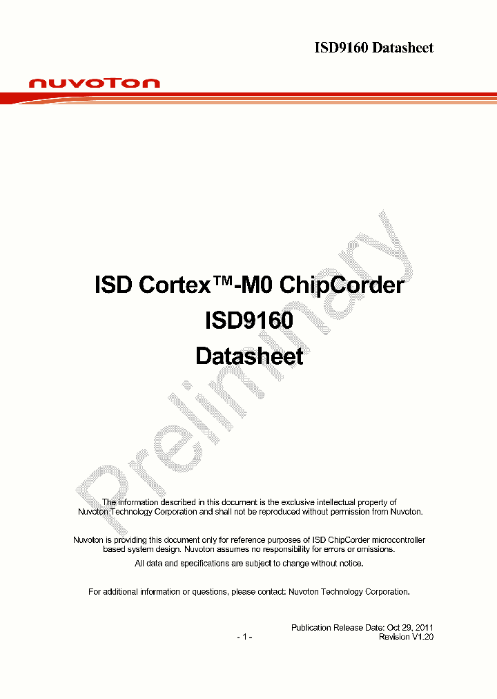 ISD9160_8381182.PDF Datasheet