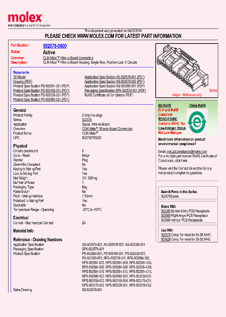 502578-0600_8382488.PDF Datasheet