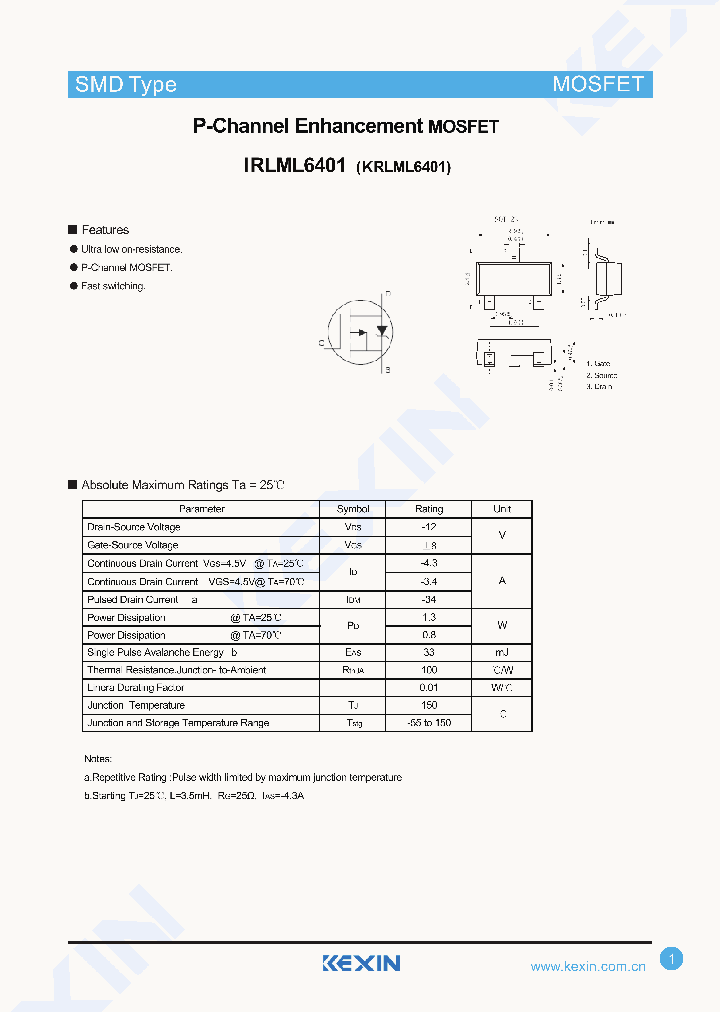 IRLML6401_8383767.PDF Datasheet