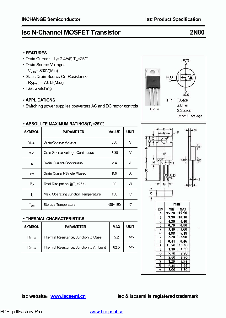 2N80_8386798.PDF Datasheet