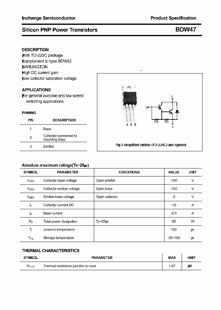 BDW47_8387384.PDF Datasheet