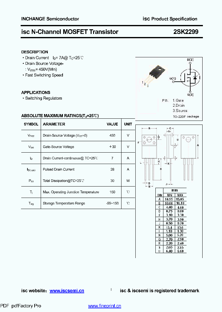 2SK2299_8390418.PDF Datasheet