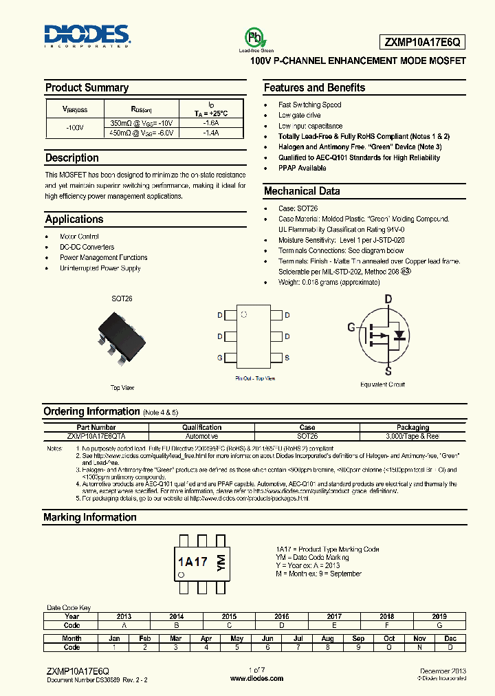 ZXMP10A17E6Q_8397128.PDF Datasheet