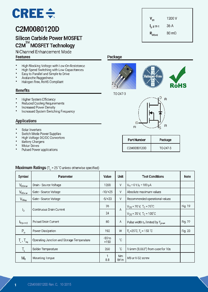 C2M0080120D-15_8399800.PDF Datasheet