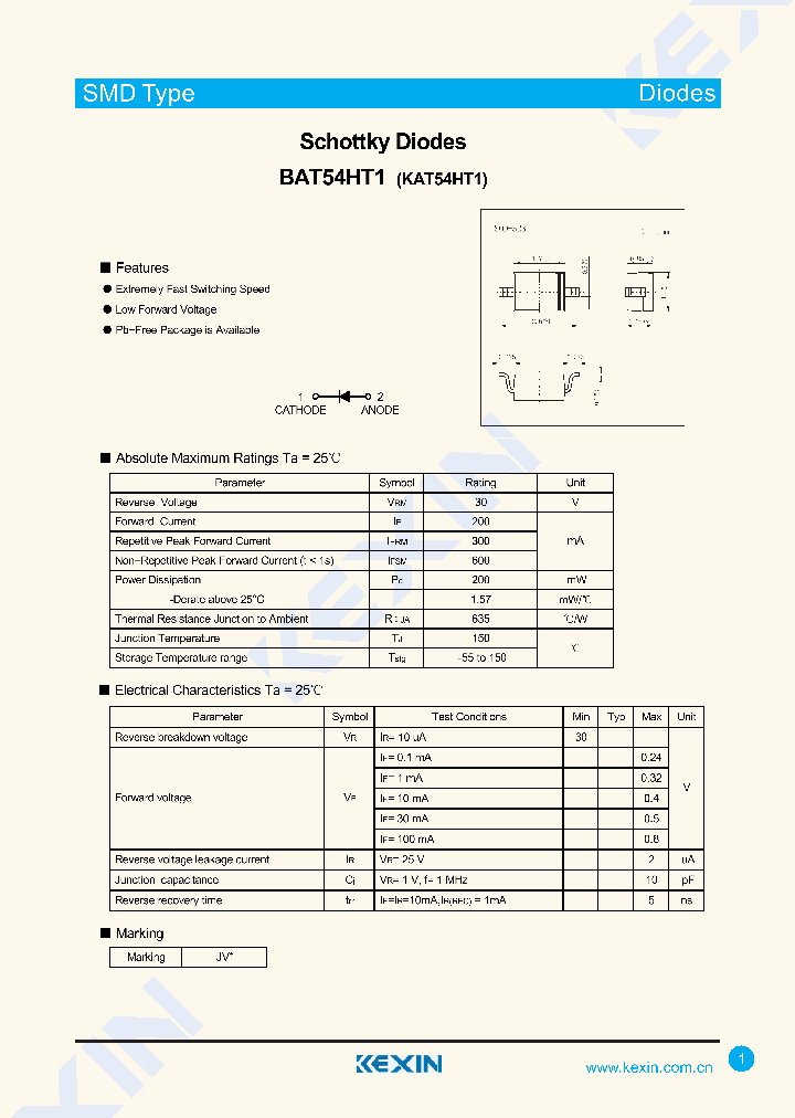 BAT54HT1-15_8404406.PDF Datasheet