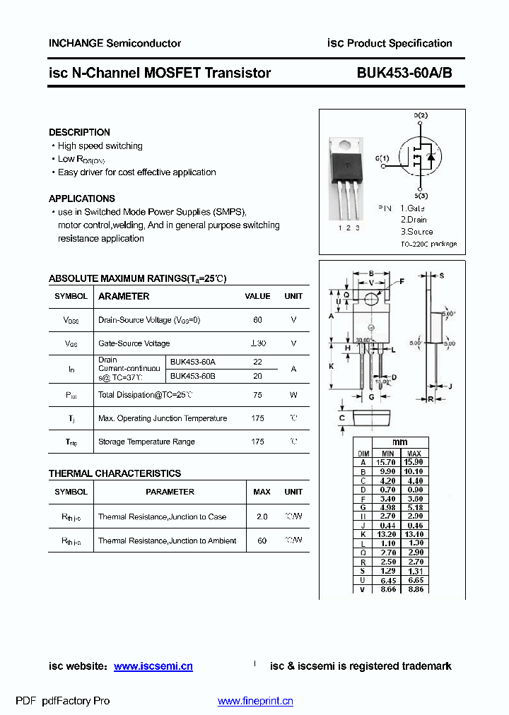 BUK453-60A_8406595.PDF Datasheet