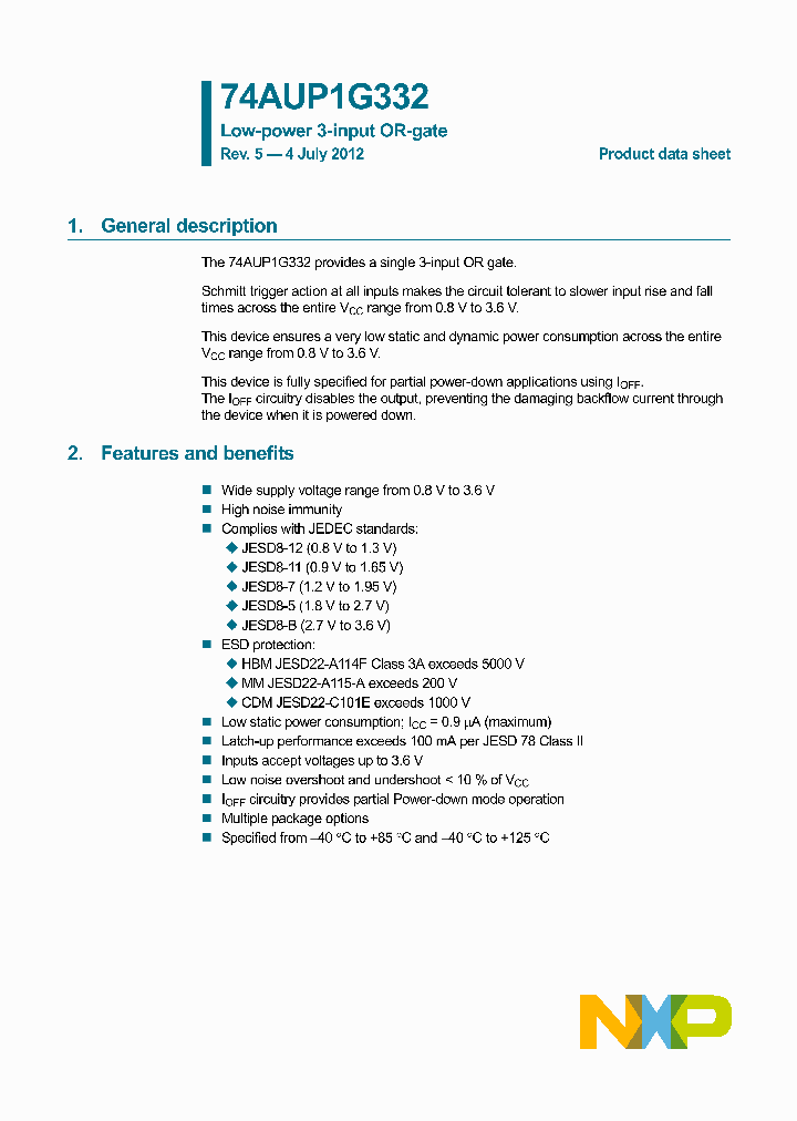 74AUP1G332GM_8406740.PDF Datasheet