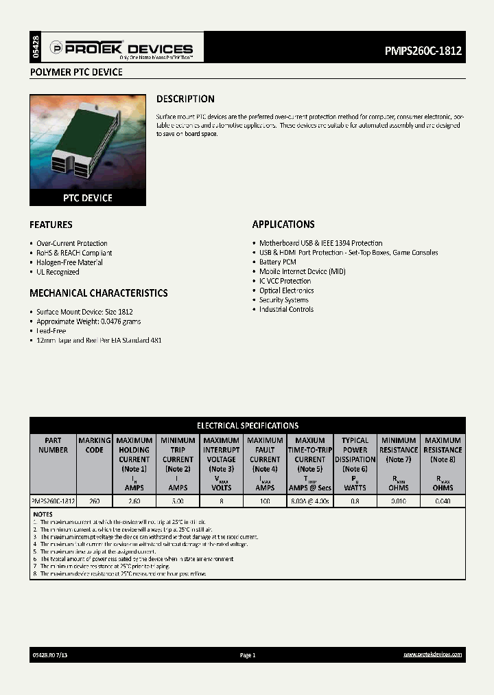 PMPS260C-1812_8408915.PDF Datasheet