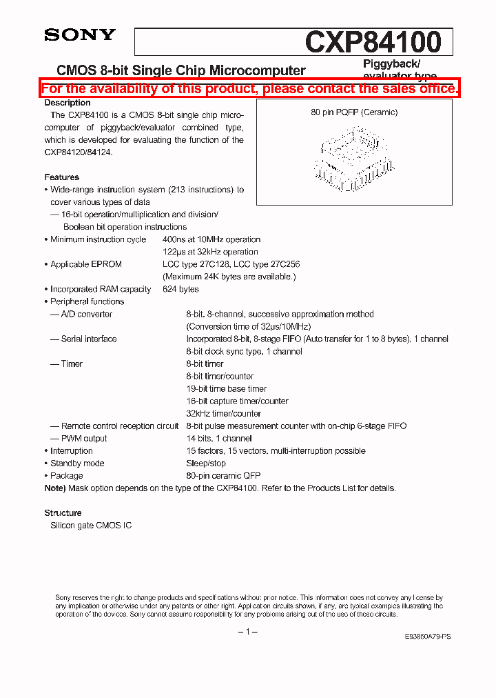 CXP84100_8428301.PDF Datasheet