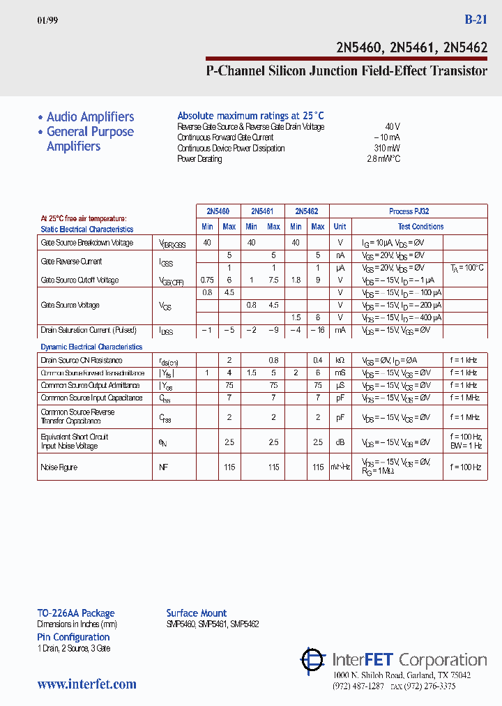 2N5460_8447596.PDF Datasheet