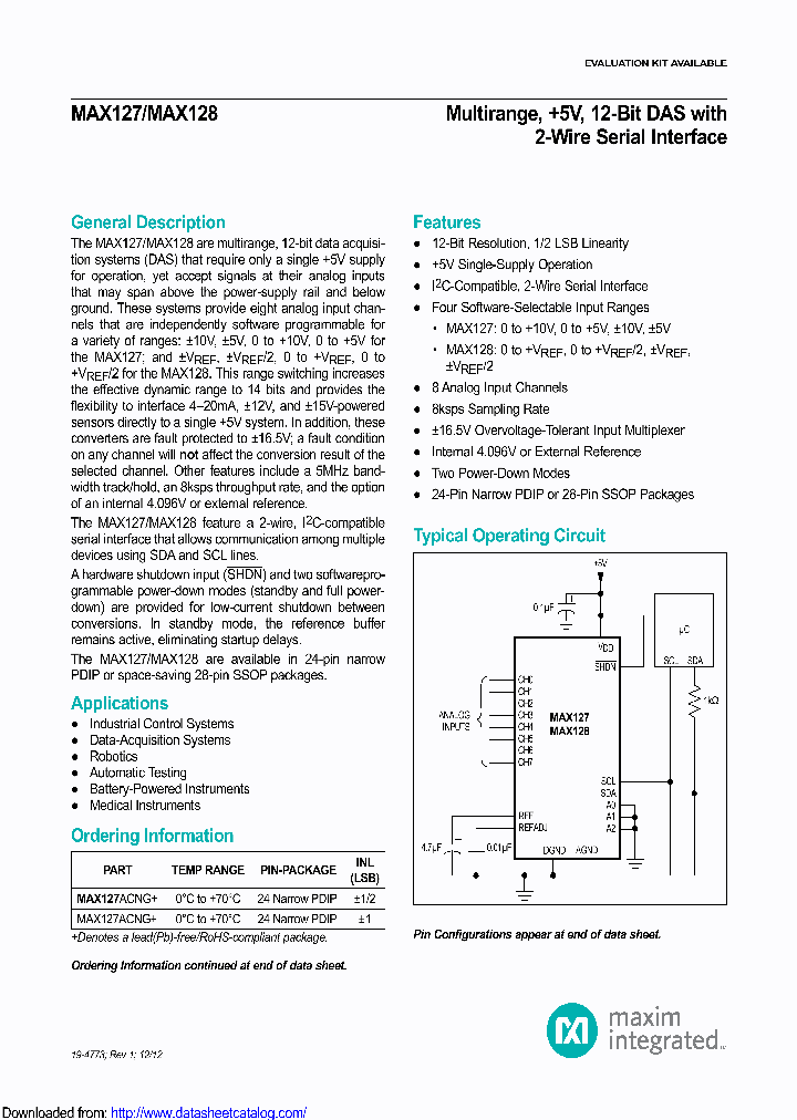 MAX127AEAIGH9_8452190.PDF Datasheet